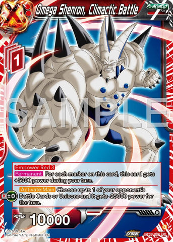 Omega Shenron, Climactic Battle (BT27-006) [History of Z] 