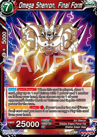 Omega Shenron, Final Form (BT27-024) [History of Z] 