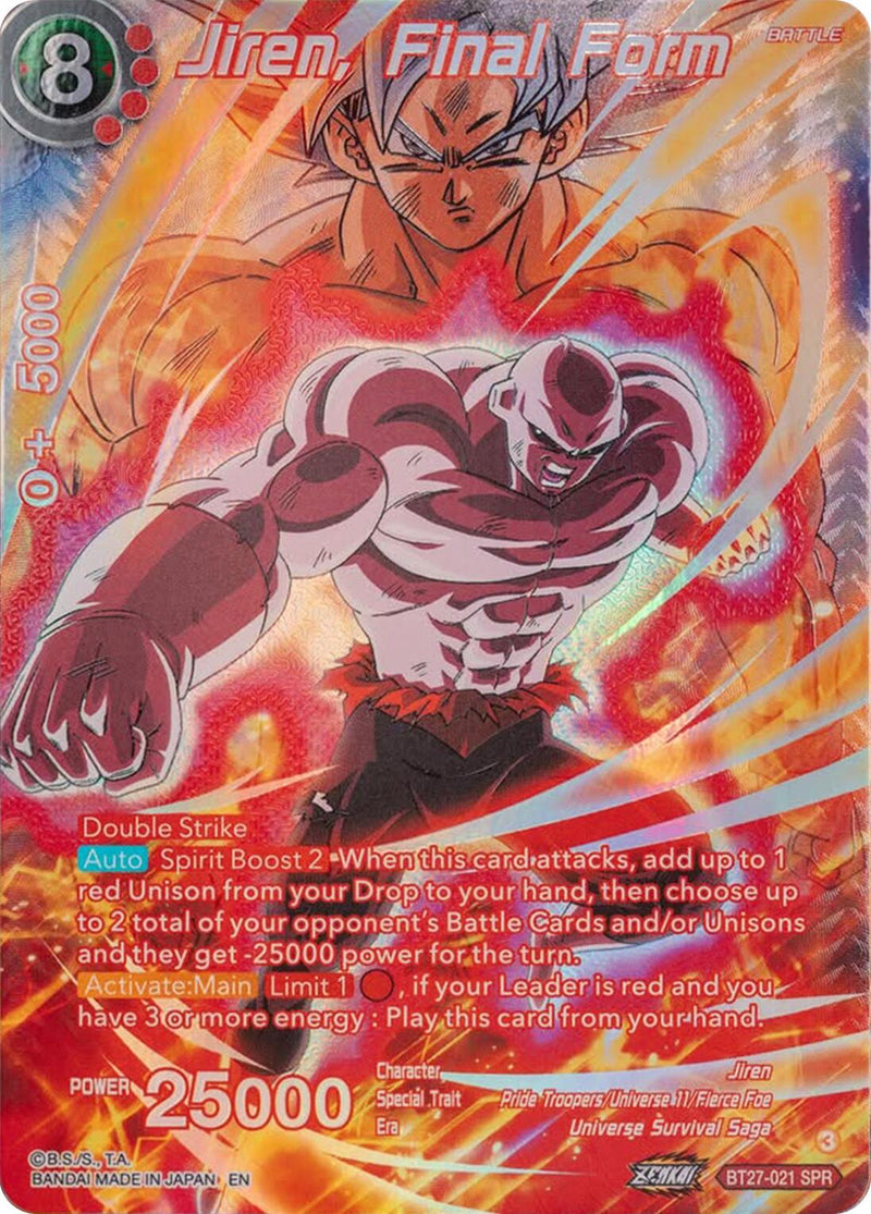 Jiren, Final Form (SPR) (BT27-021) [History of Z]