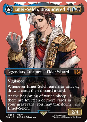 Emet-Selch, Unsundered // Hades, Sorcerer of Eld (Borderless) [FINAL FANTASY] 