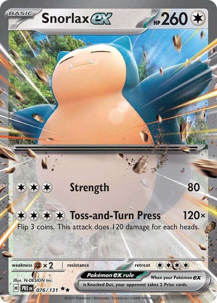 Snorlax ex (076/131) [Scarlet &amp; Violet: Prismatic Evolutions] 