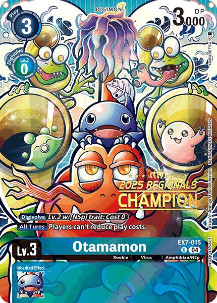 Otamamon [EX7-015] (2025 Regionals Champion) [Digimon LIBERATOR Promos] 