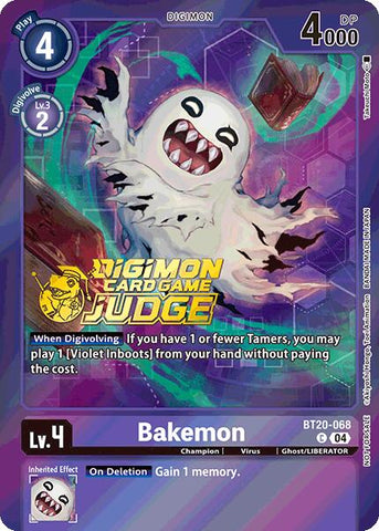 Bakemon [BT20-068] (Judge Pack 2025 Wave 1) [Release Special Booster Ver.2.5 Promos] 