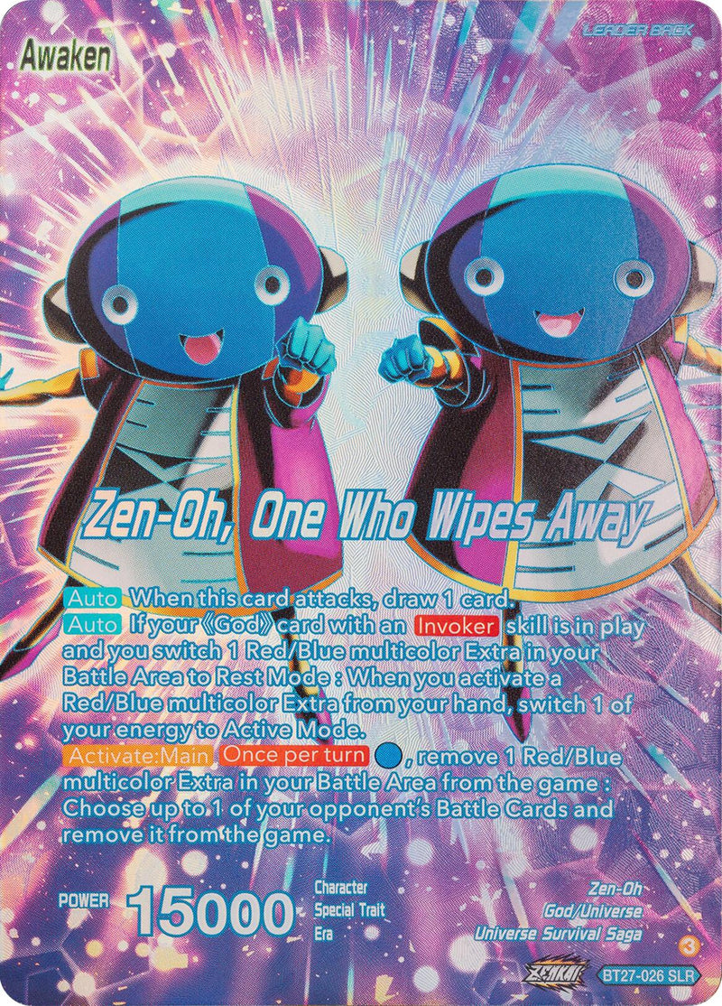 Zen-Oh // Zen-Oh, One Who Wipes Away (SLR) (BT27-026) [History of Z] 
