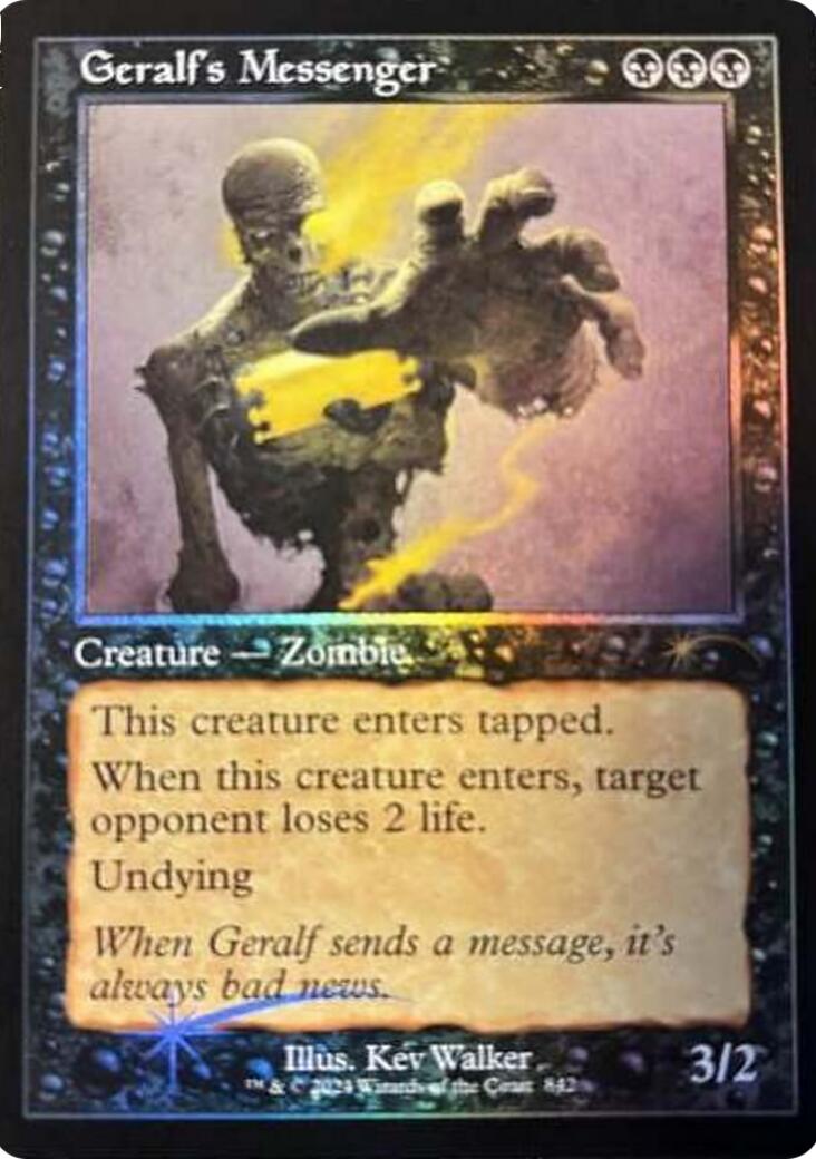 Geralf's Messenger (842) (Retro Frame) [Secret Lair Drop Series] 