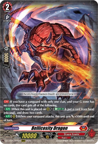 Bellicosity Dragon (DZ-BT06/004EN) [DZ-BT06: Generation Dragenesis] 