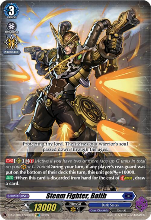 Steam Fighter, Balih (EXC) (DZ-BT06/EX09EN) [DZ-BT06: Generation Dragenesis] 