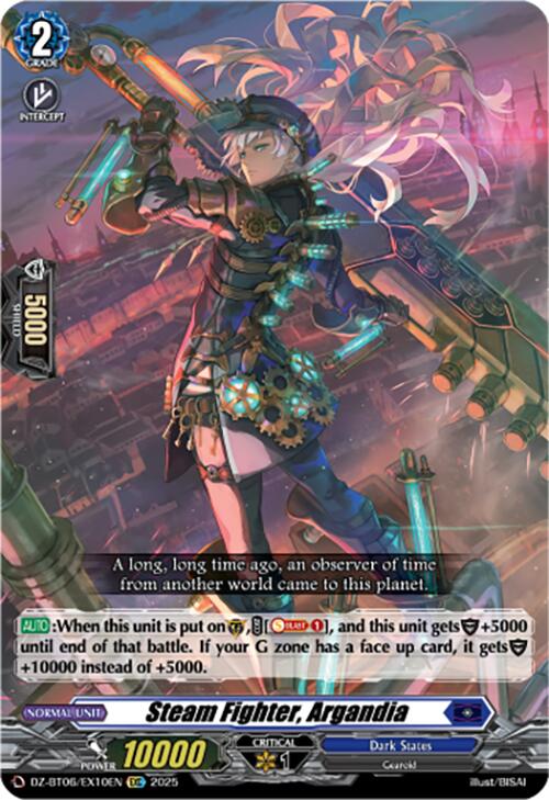 Steam Fighter, Argandia (EXC) (DZ-BT06/EX10EN) [DZ-BT06: Generation Dragenesis] 