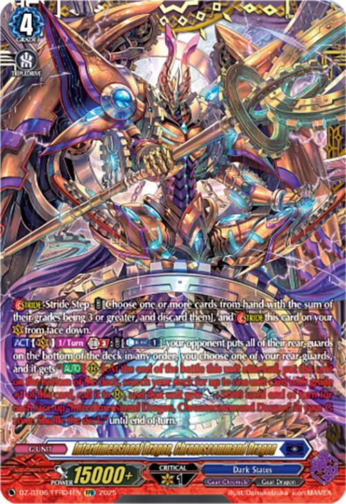 Interdimensional Dragon, Chronoscommand Dragon (DZ-BT06/FFR04EN) [DZ-BT06: Generation Dragenesis]