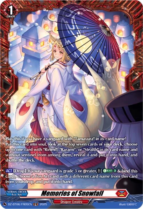Memories of Snowfall (DZ-BT06/FR05EN) [DZ-BT06: Generation Dragenesis] 