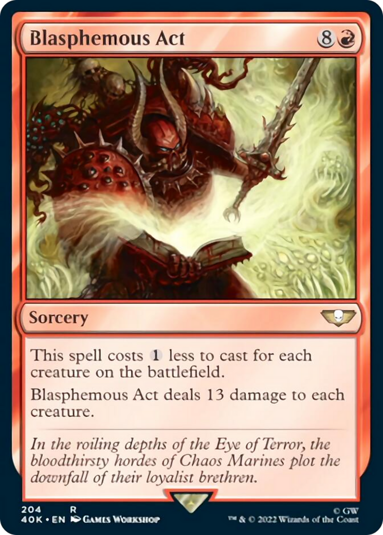 Blasphemous Act (Surge Foil) [Warhammer 40,000] 