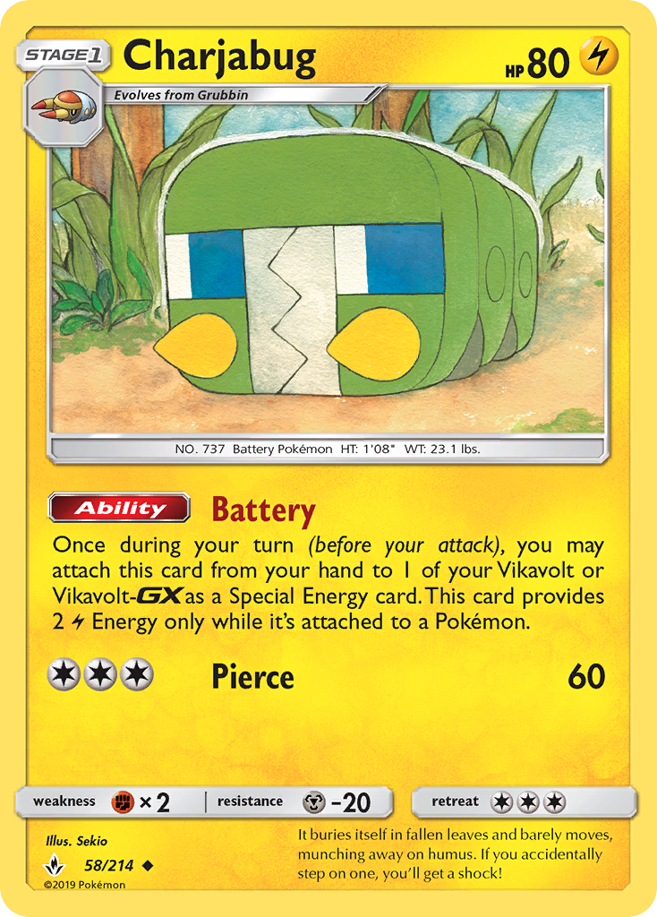 Charjabug (58/214) [Sun &amp; Moon: Unbroken Bonds] 