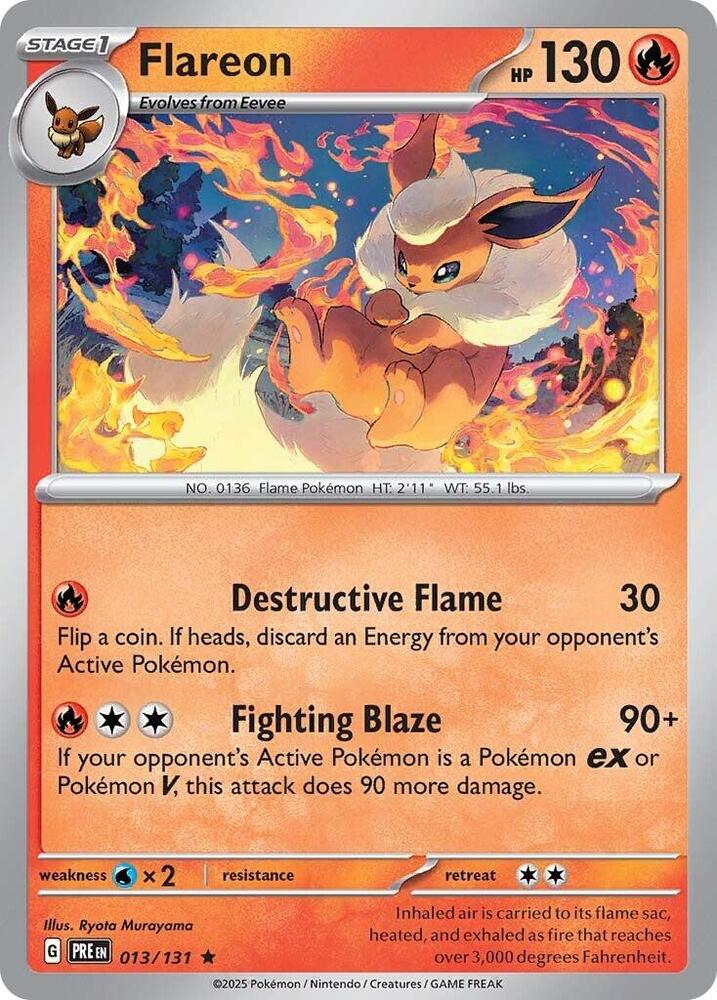 Flareon (013/131) [Scarlet &amp; Violet: Prismatic Evolutions] 