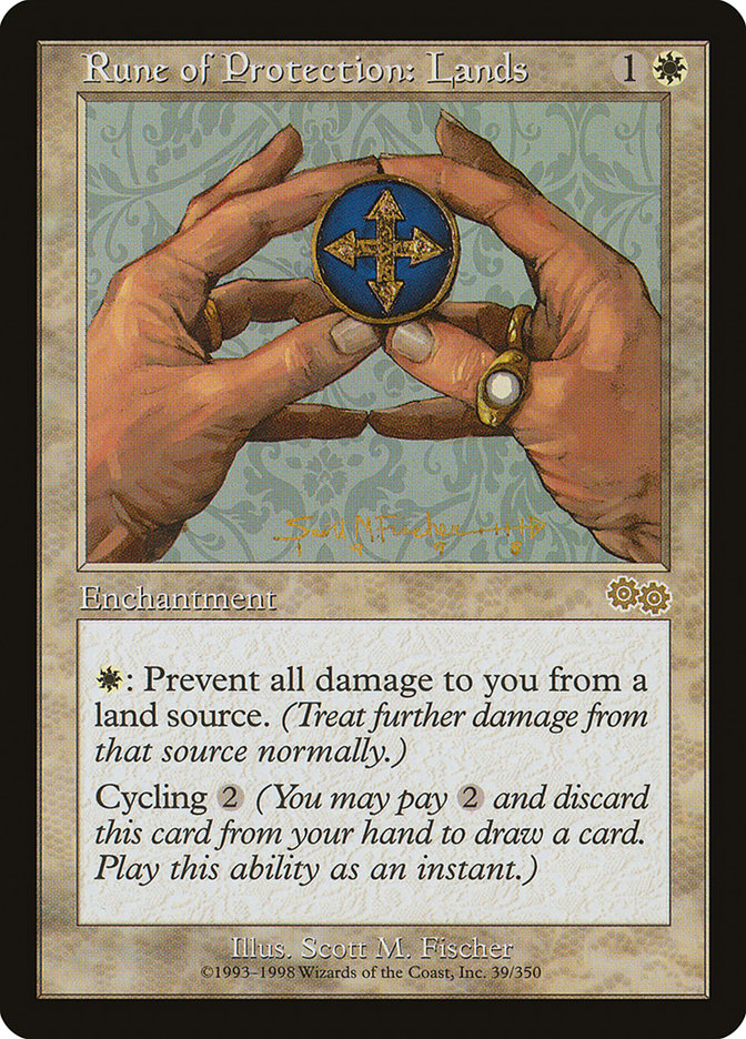 Rune of Protection: Lands [Urza's Saga] 