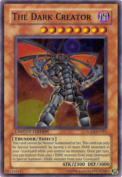 The Dark Creator [RGBT-ENSE1] Super Rare 