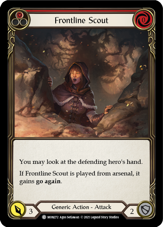 Frontline Scout (Red) [MON272] (Monarch) 1st Edition Normal 
