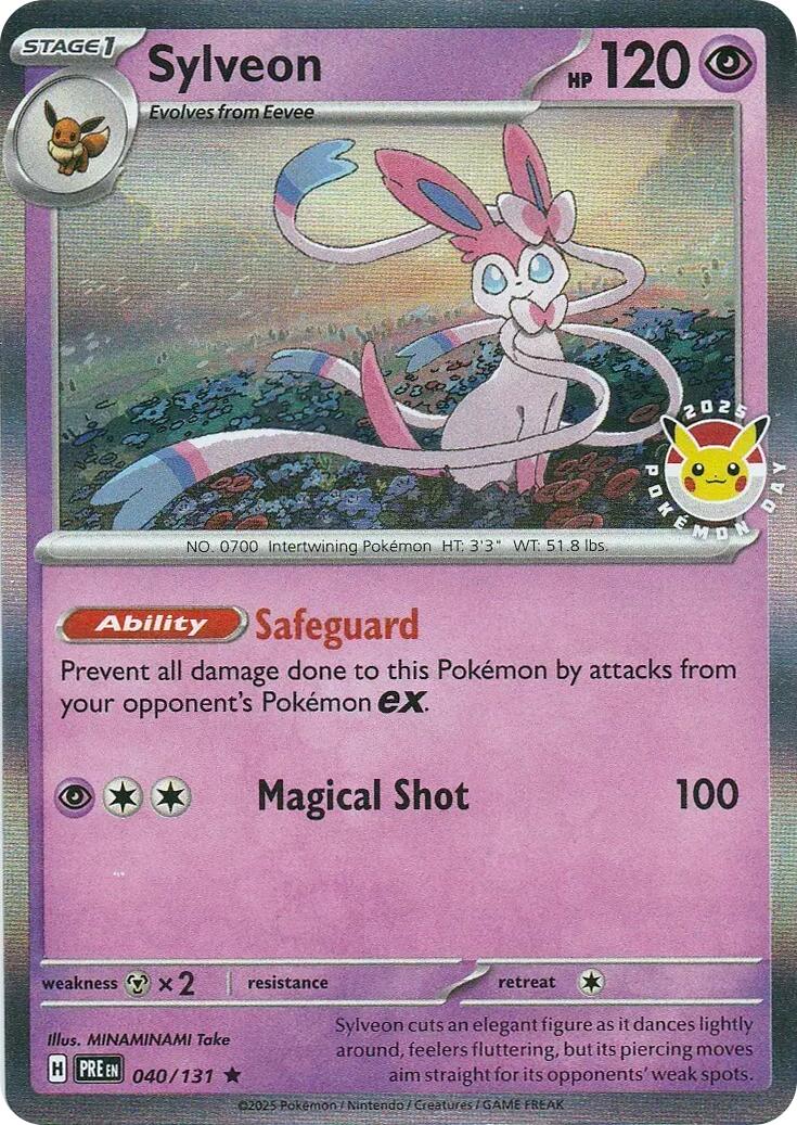 Sylveon (040/131) (Pokemon Day) [Scarlet &amp; Violet: Prismatic Evolutions] 