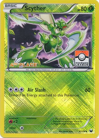 Scyther (4/108) (League Promo 4th Place) [Black &amp; White: Dark Explorers] 
