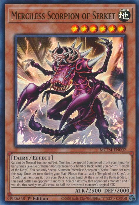 Merciless Scorpion of Serket [MZTM-EN002] Ultra Rare 