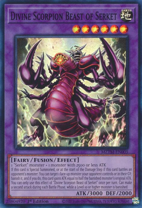 Divine Scorpion Beast of Serket [MZTM-EN005] Super Rare 