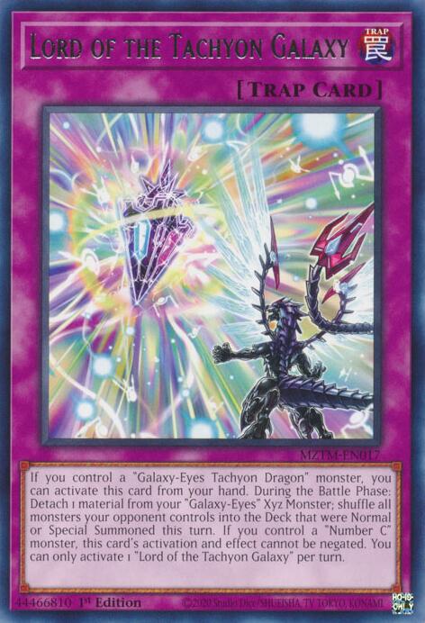 Lord of the Tachyon Galaxy (card) [MZTM-EN017] Rare 