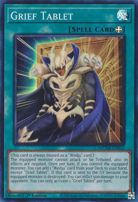 Grief Tablet [MZTM-EN032] Super Rare 