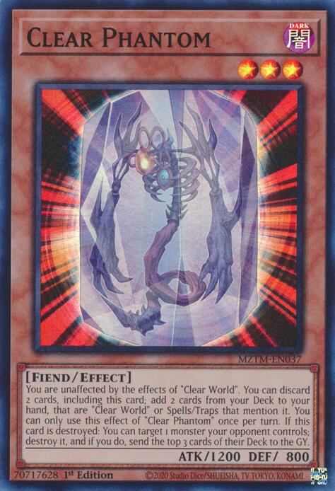 Clear Phantom [MZTM-EN037] Super Rare 