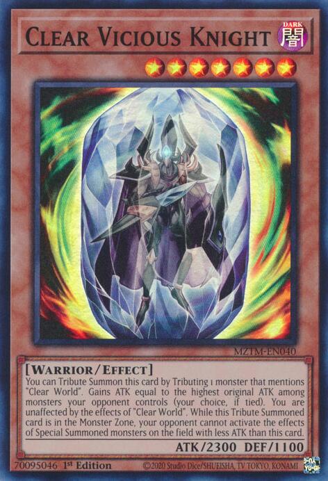 Clear Vicious Knight [MZTM-EN040] Super Rare 