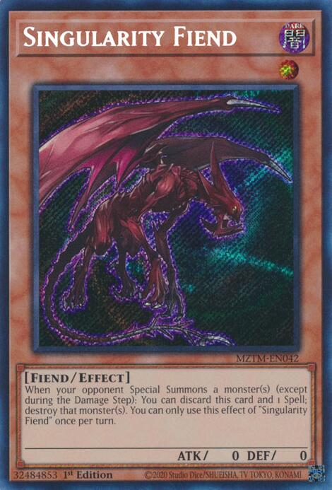 Singularity Fiend [MZTM-EN042] Secret Rare 