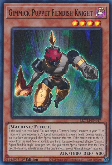 Gimmick Puppet Fiendish Knight [MZTM-EN047] Super Rare 