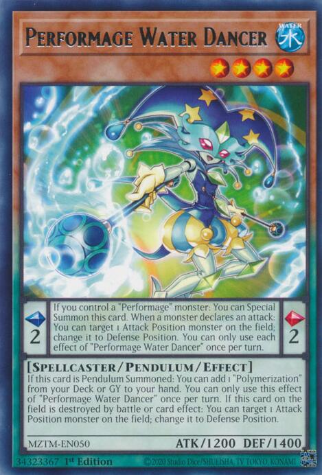 Performage Water Dancer [MZTM-EN050] Rare 