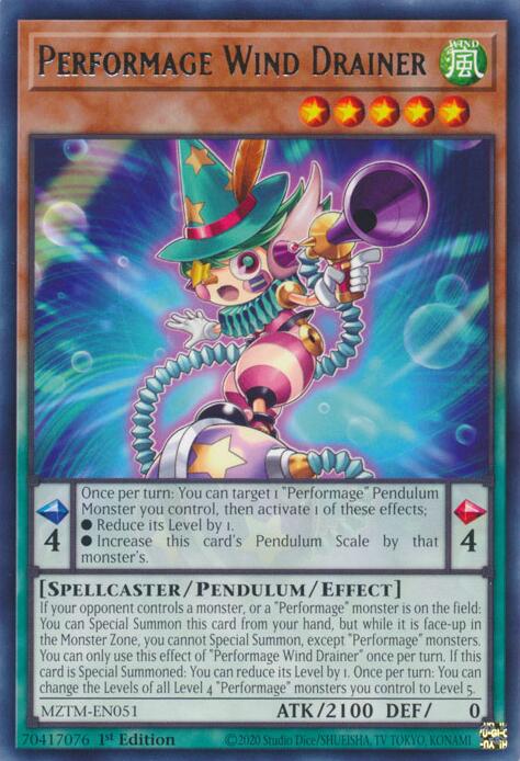 Performage Wind Drainer [MZTM-EN051] Rare 