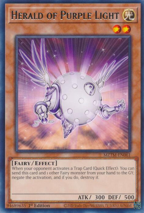 Herald of Purple Light [MZTM-EN061] Rare 