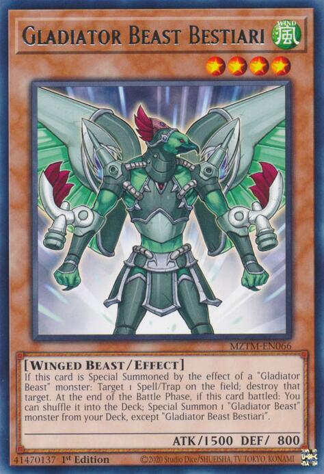Gladiator Beast Bestiari [MZTM-EN066] Rare 