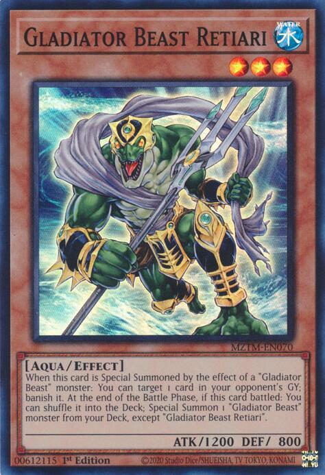 Gladiator Beast Retiari [MZTM-EN070] Super Rare 