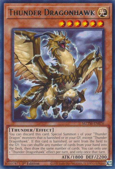 Thunder Dragonhawk [MZTM-EN076] Rare 