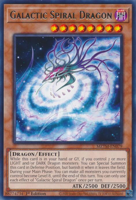 Galactic Spiral Dragon [MZTM-EN079] Rare 