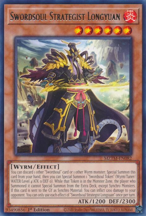 Swordsoul Strategist Longyuan [MZTM-EN082] Rare 