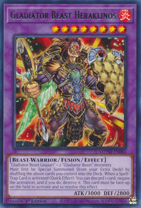 Gladiator Beast Heraklinos [MZTM-EN084] Rare 