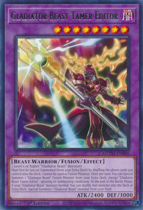 Gladiator Beast Tamer Editor [MZTM-EN086] Rare 