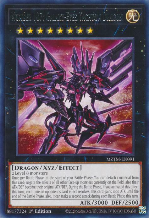 Number 107: Galaxy-Eyes Tachyon Dragon [MZTM-EN091] Rare 
