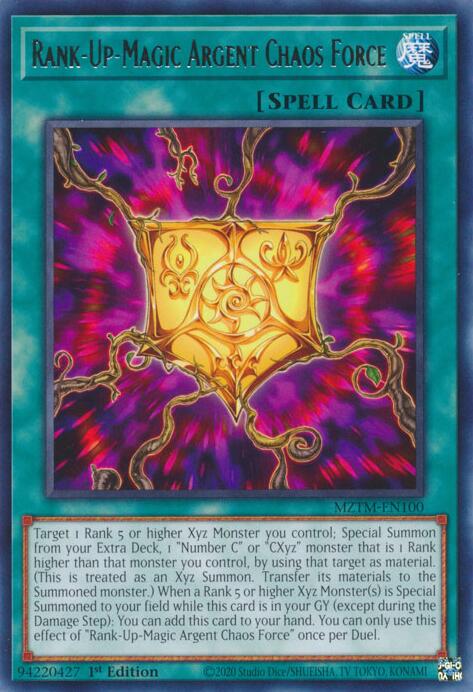 Rank-Up-Magic Silver Chaos Force [MZTM-EN100] Rare 