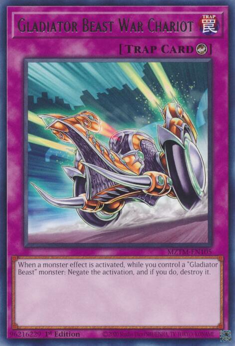 Gladiator Beast War Chariot [MZTM-EN105] Rare 