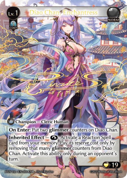 Diao Chan, Enchantress (CSR) (004) [Abyssal Heaven] 