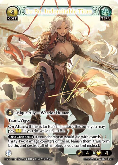 Lu Bu, Indomitable Titan (CUR) (208) [Abyssal Heaven] 