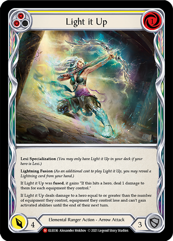 Light it Up [ELE036] (Tales of Aria) 1st Edition Rainbow Foil 