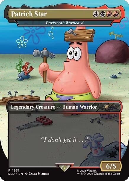 Patrick Star - Barktooth Warbeard [Secret Lair Drop Series] 
