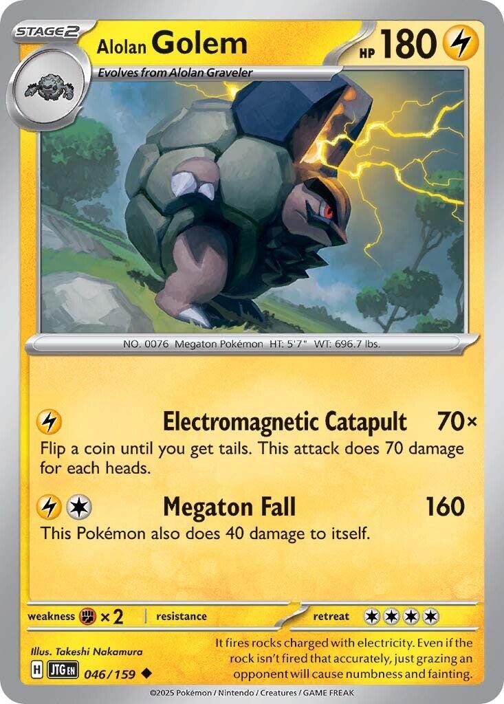 Alolan Golem (046/159) [Scarlet &amp; Violet: Journey Together] 