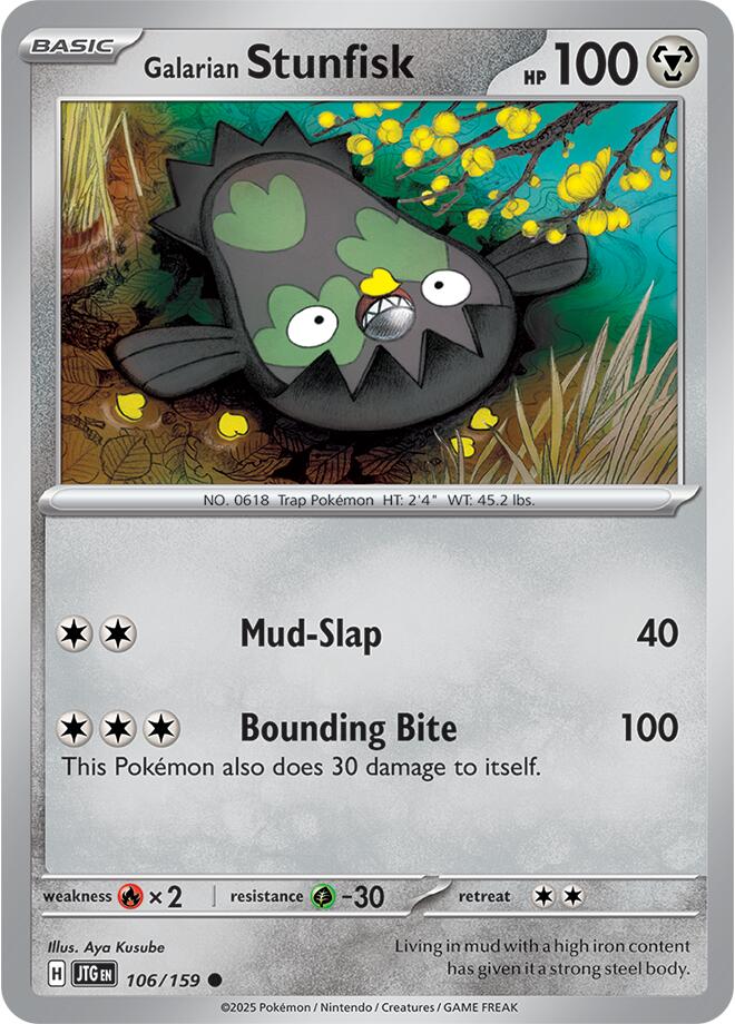 Galarian Stunfisk (106/159) [Scarlet &amp; Violet: Journey Together] 