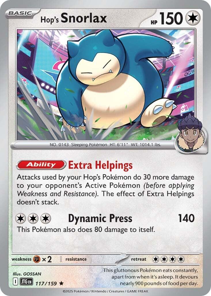 Hop's Snorlax (117/159) [Scarlet &amp; Violet: Journey Together] 